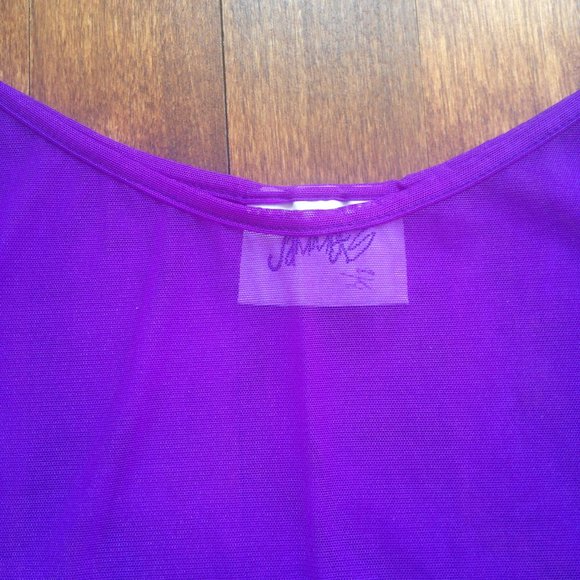 Jammers - Purple Sheer Mesh Tank Top - Picture 7 of 8